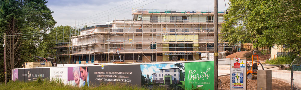 Care home being constructed in Stafford