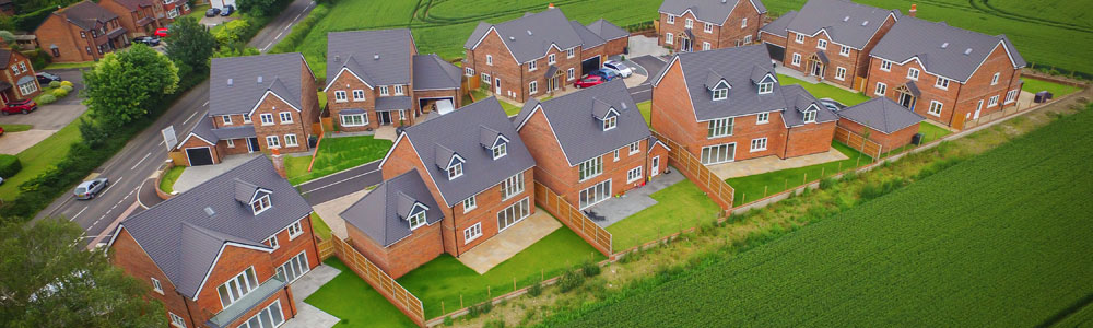 Residential housing estate near Shrewsbury