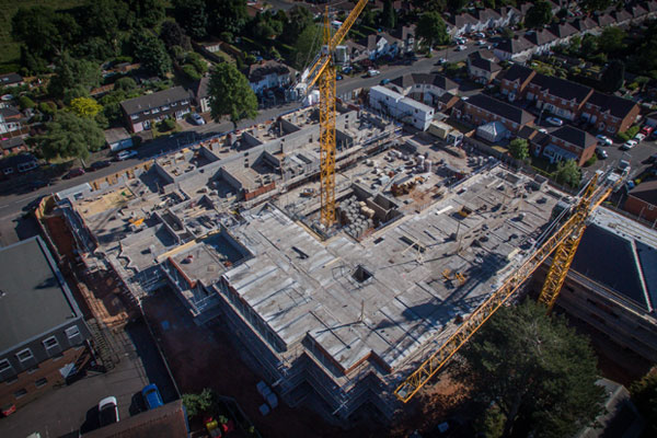 Care Home & Retirement Apartments being constructed in Boldmere, Birmingham