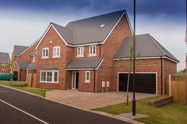 New houses at Winney Hill View near Shrewsbury